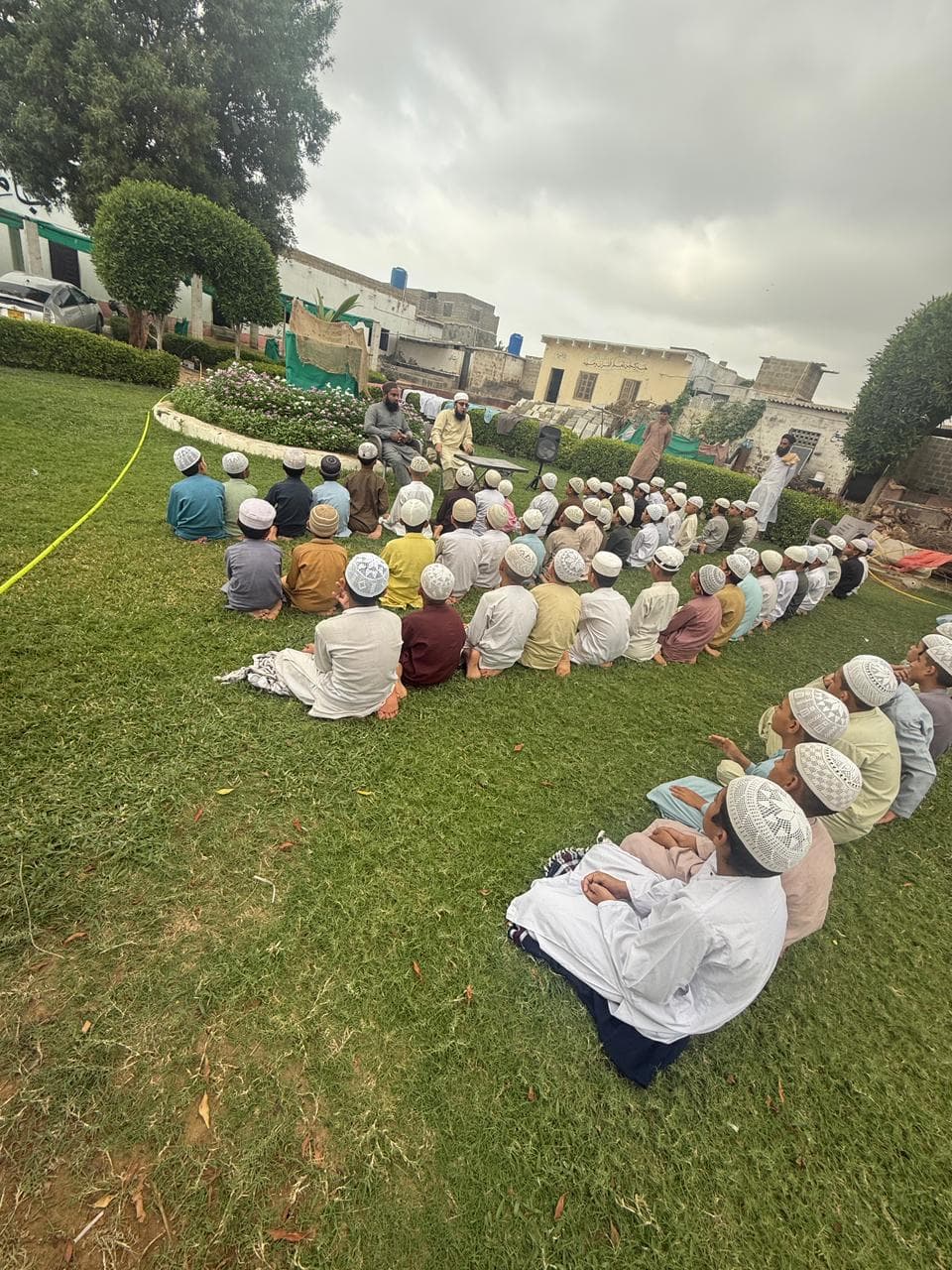Orphanage and madrasa under construction in Mango Pir, Karachi, Pakistan